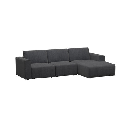 Jade Fabric 2 Seater With Chaise Sofa