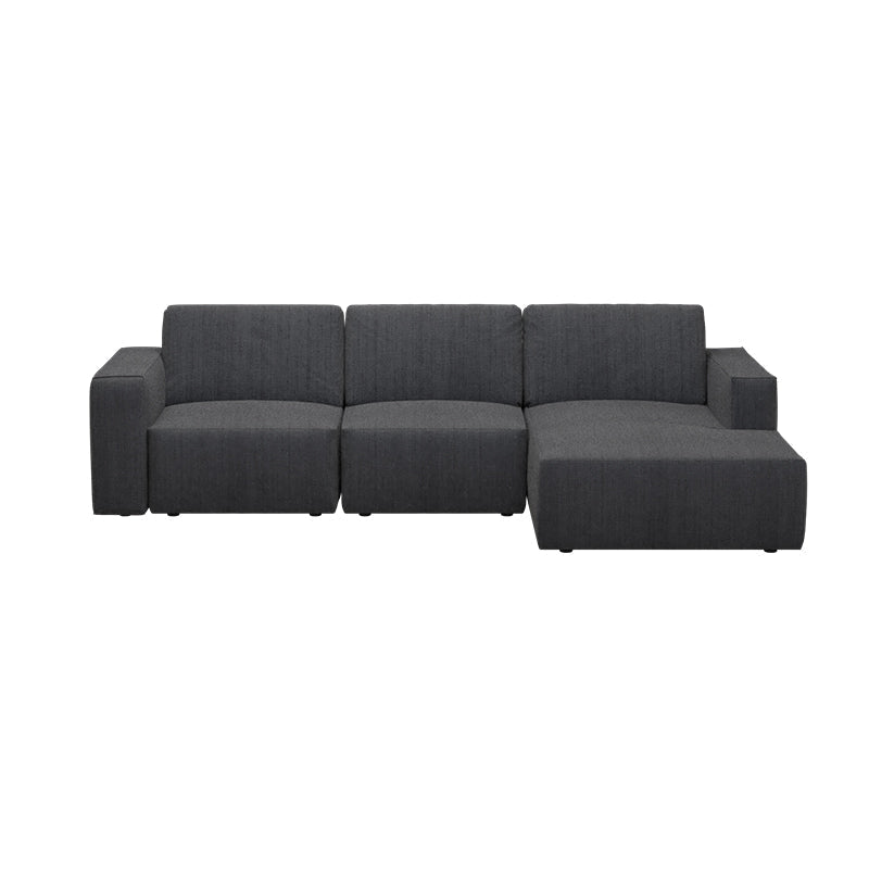 Jade Fabric 2 Seater With Chaise Sofa