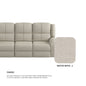 Alana Fabric 4 Seater Sofa