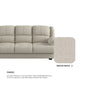 Esme Fabric 1 Seater Sofa