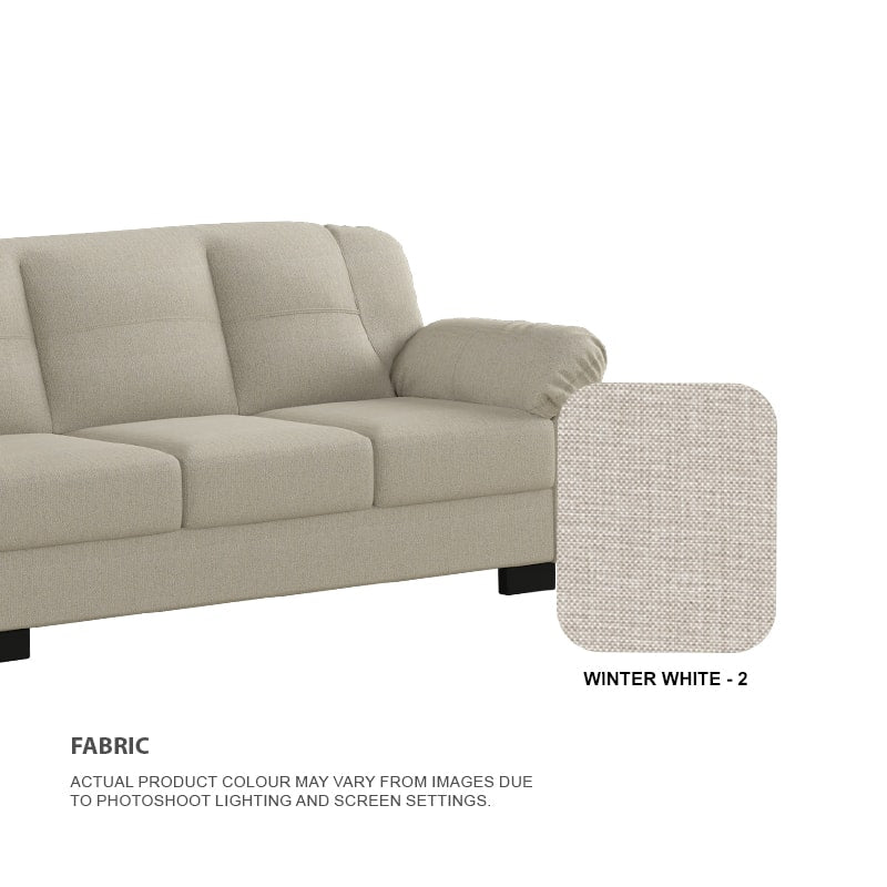 Adam Fabric 3 Seater With Chaise Sofa