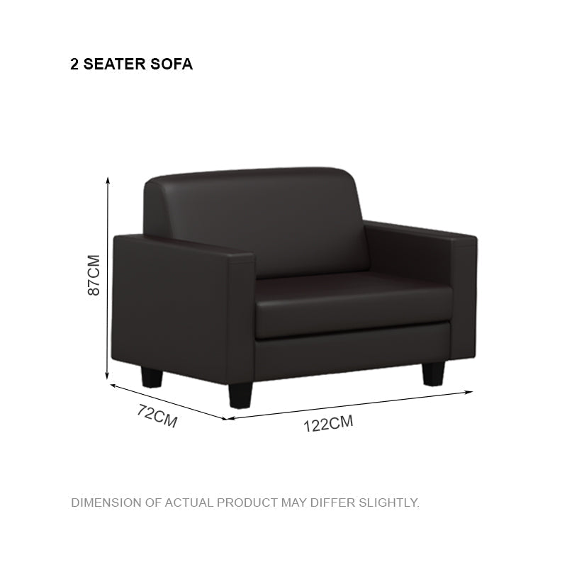 Khloe Faux Leather 2 Seater Sofa