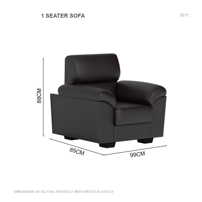 Londyn Faux Leather 1 Seater Sofa