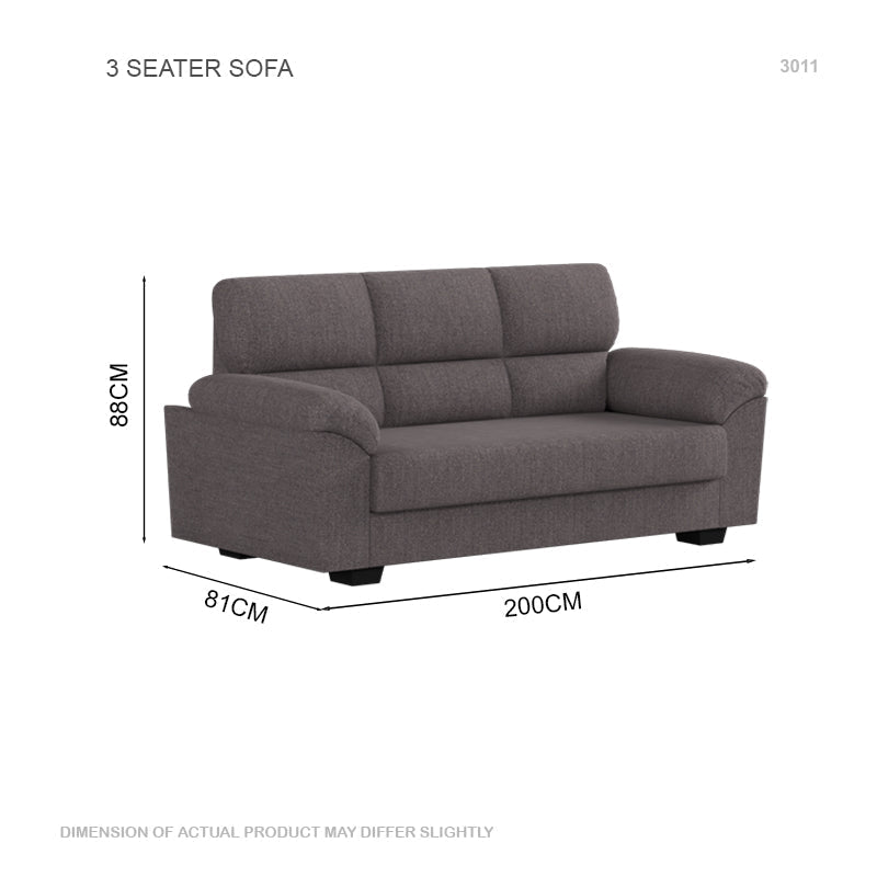 Londyn Fabric 3 Seater Sofa