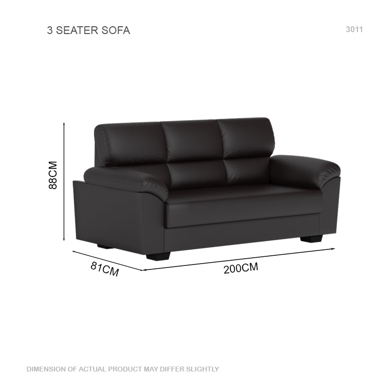 Londyn Faux Leather 3 Seater Sofa