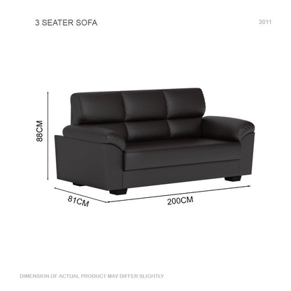 Londyn Faux Leather 3 Seater Sofa