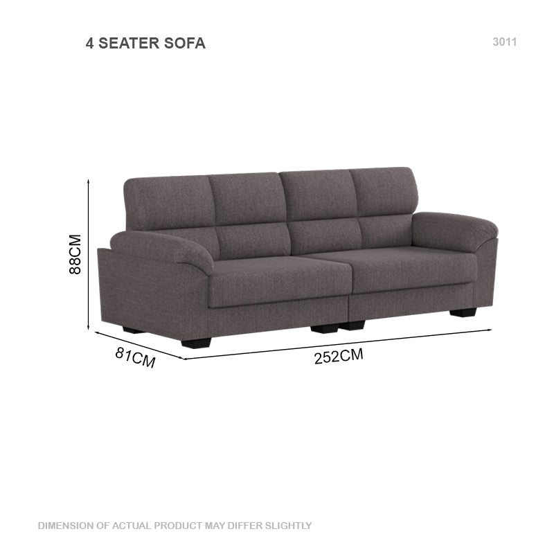 Londyn Fabric 4 Seater Sofa