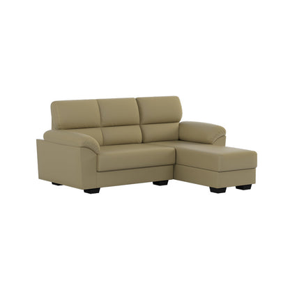 Londyn Faux Leather 2 Seater With Chaise Sofa