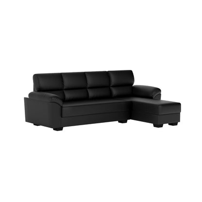 Londyn Faux Leather 3 Seater With Chaise Sofa