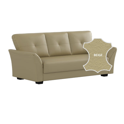 Laura Half Leather 3 Seater Sofa