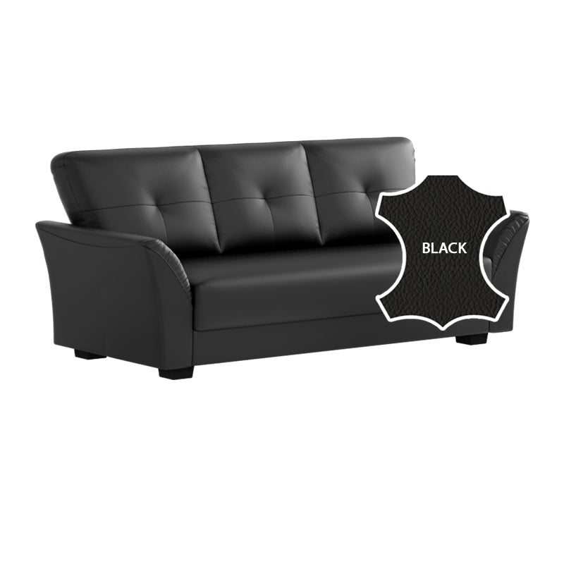 Laura Half Leather 3 Seater Sofa