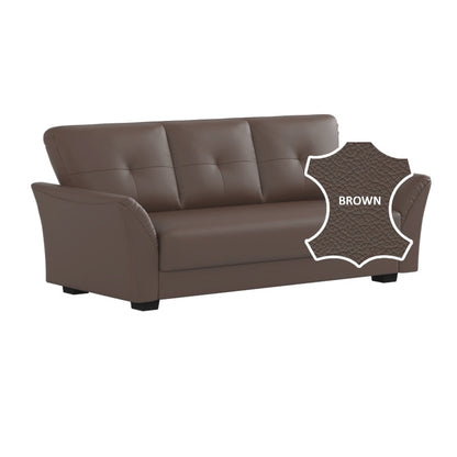 Laura Half Leather 3 Seater Sofa