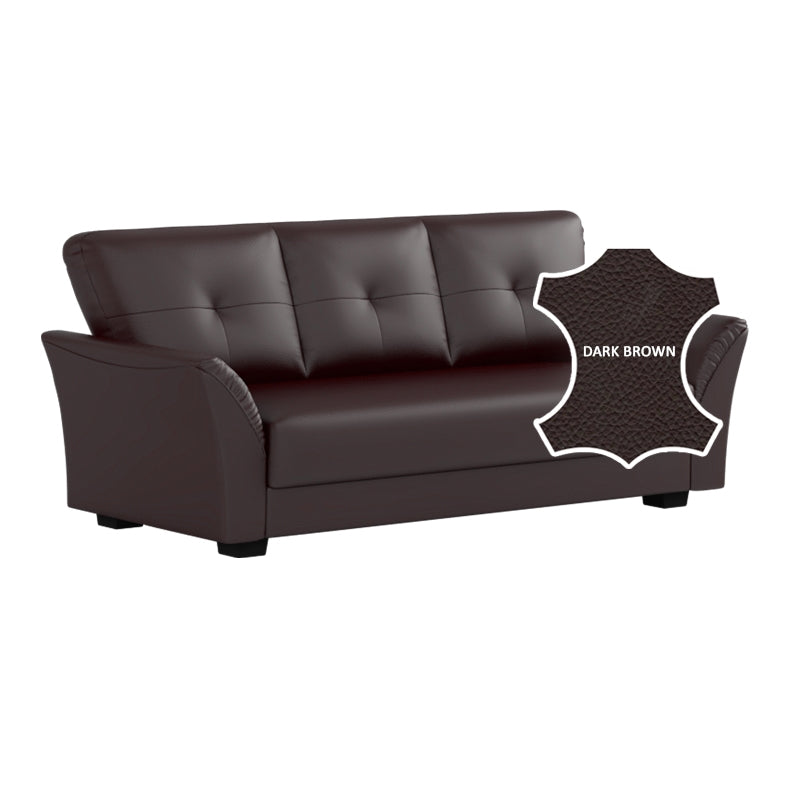 Laura Half Leather 3 Seater Sofa