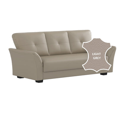 Laura Half Leather 3 Seater Sofa