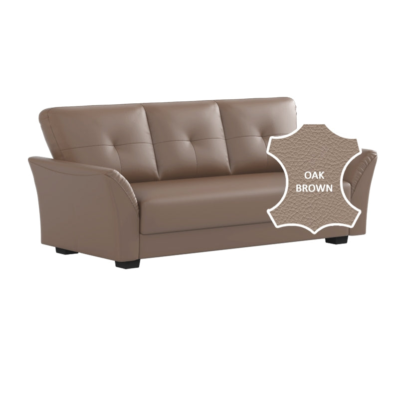 Laura Half Leather 3 Seater Sofa