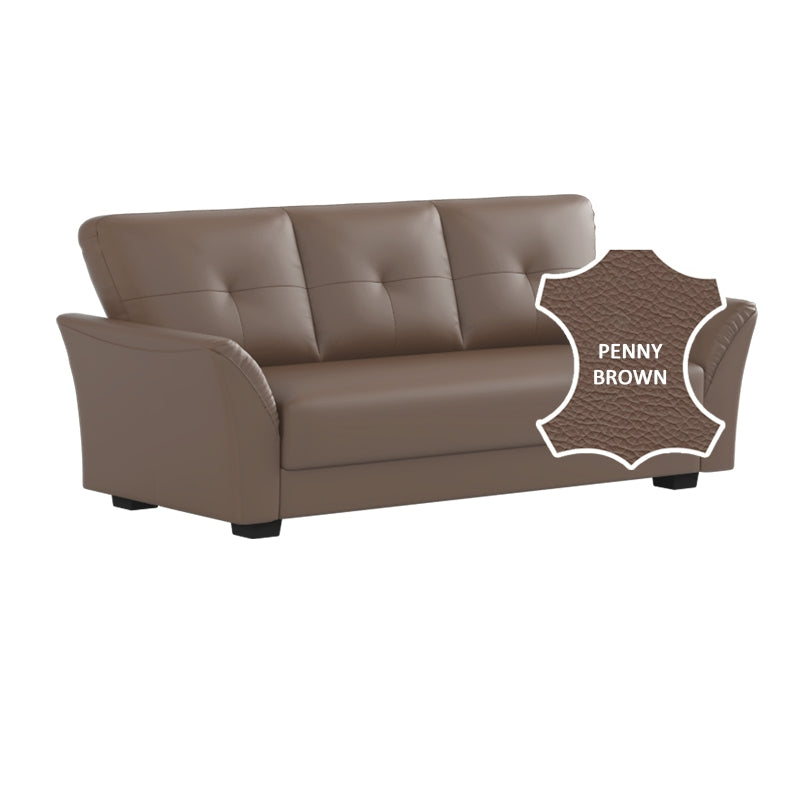 Laura Half Leather 3 Seater Sofa