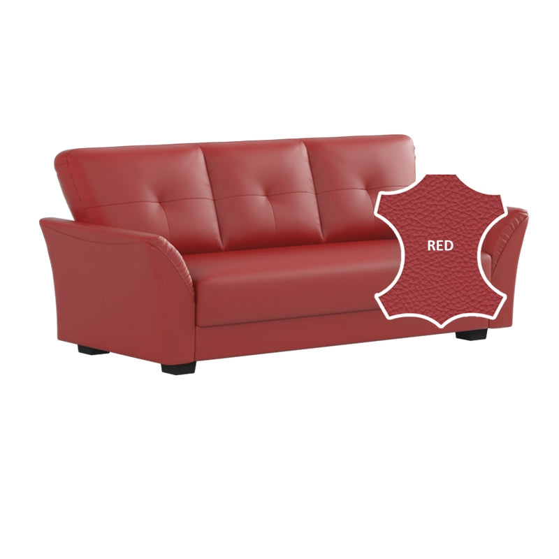 Laura Half Leather 3 Seater Sofa