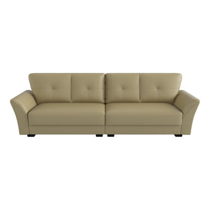 Laura Half Leather 4 Seater Sofa