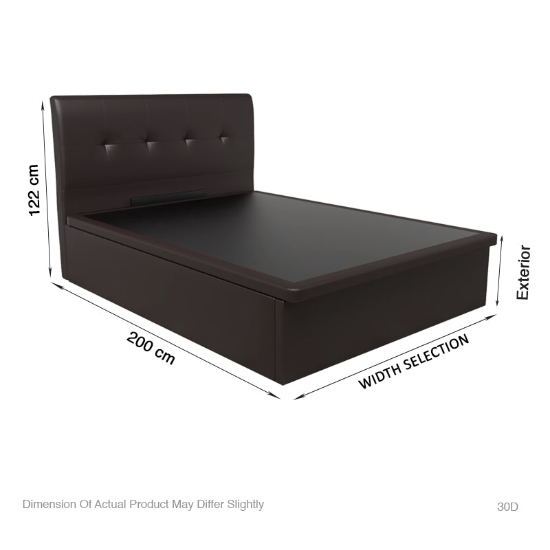 Alice Faux Leather Storage Bed