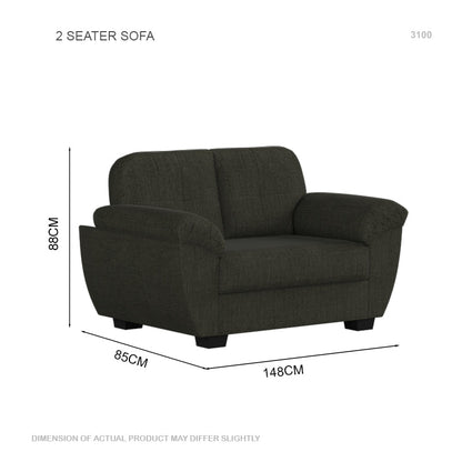 Ember Fabric 2 Seater Sofa