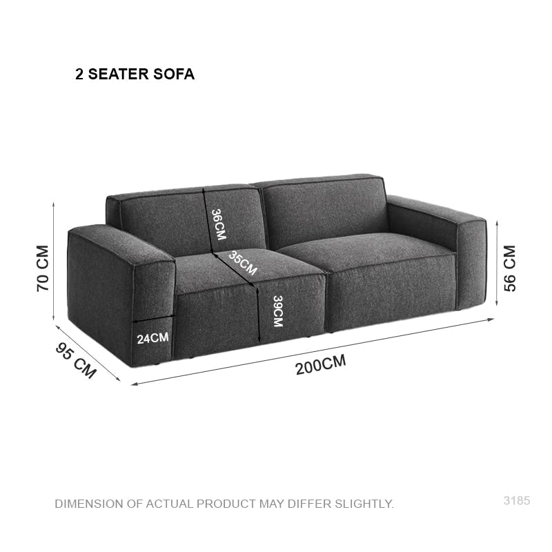 Amari Fabric 2 Seater Sofa