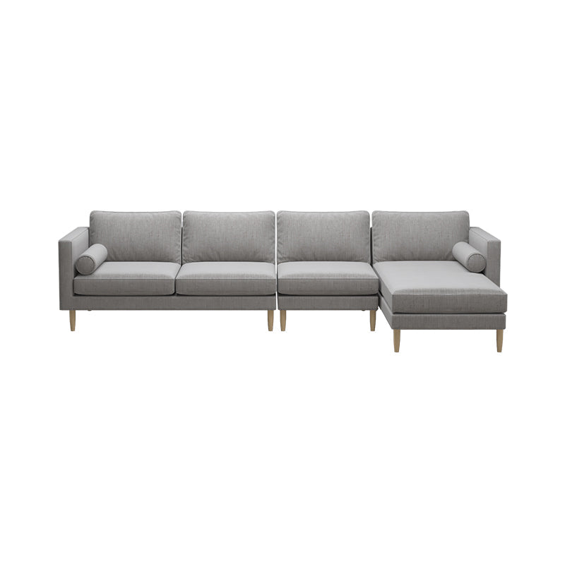 Leah Fabric 3 Seater With Chaise Sofa