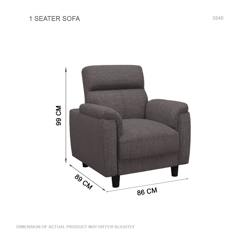 Helen Fabric 1 Seater Sofa