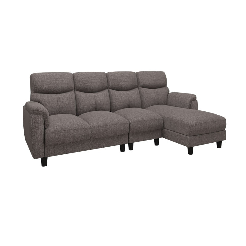 Helen Fabric 3 Seater With Chaise Sofa