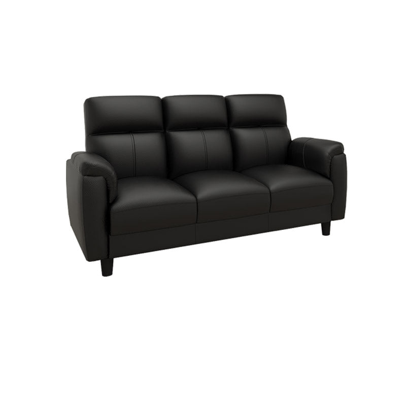 Helen Half Leather Cowhide 3 Seater Sofa