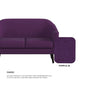 Ariana Fabric 2 Seater Sofa