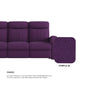 Alice Fabric 3 Seater Sofa