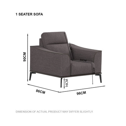 Gianna Fabric 1 Seater Sofa