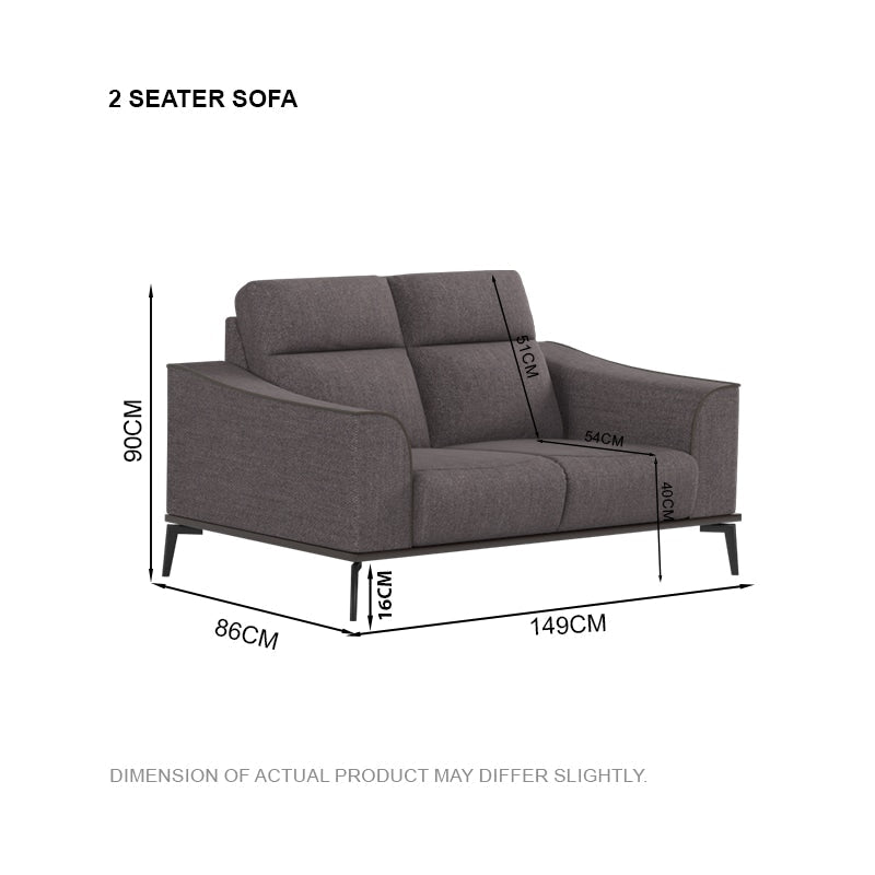 Gianna Fabric 2 Seater Sofa