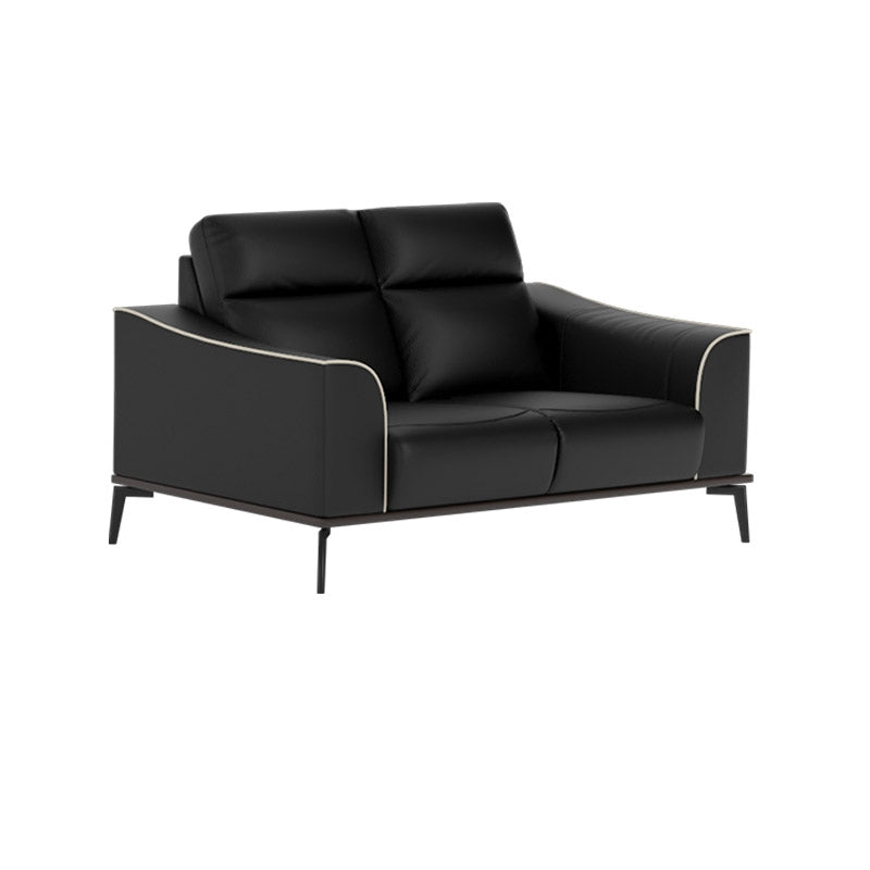 Gianna Half Leather Cowhide 2 Seater Sofa