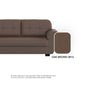 Ember Faux Leather 2 Seater Sofa