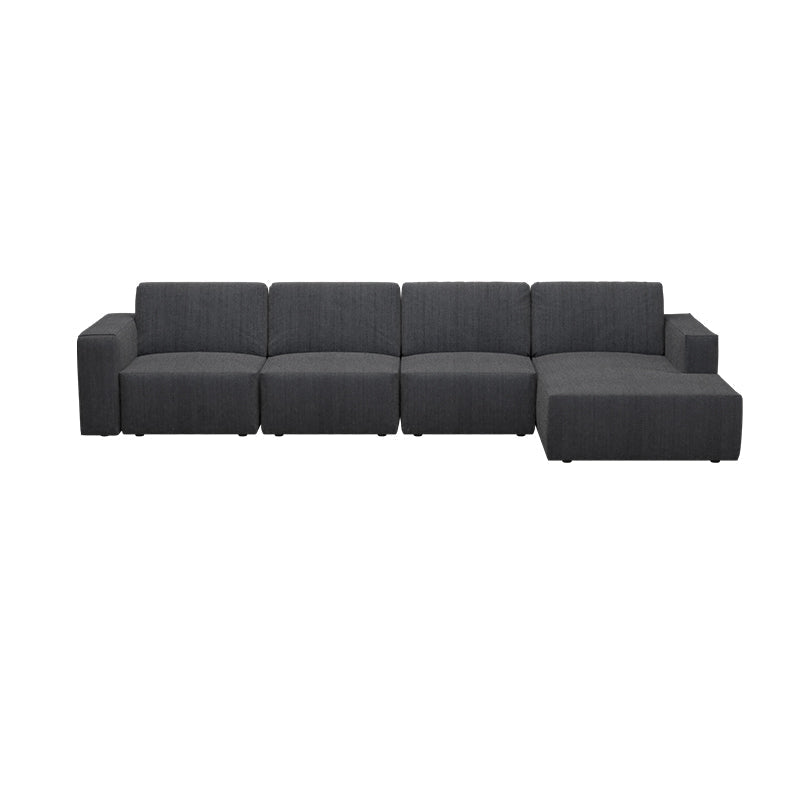 Jade Fabric 3 Seater With Chaise Sofa