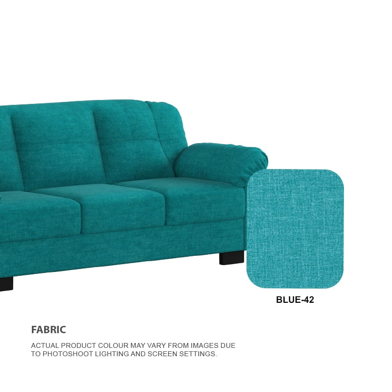 Adam Fabric 3 Seater With Chaise Sofa