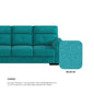 Henry Fabric 2 Seater Sofa
