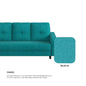 Rylee Fabric 1 Seater Sofa