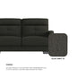 Kaylee Fabric 1 Seater Sofa