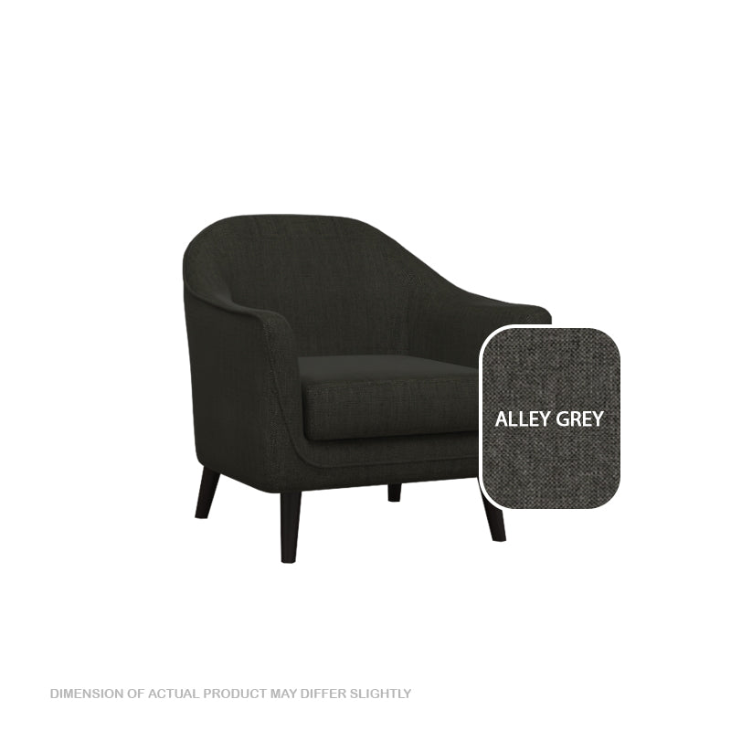 Ariana Fabric 1 Seater Sofa