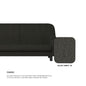 Ellie Fabric 1 Seater Sofa