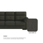 Henry Fabric 2 Seater Sofa