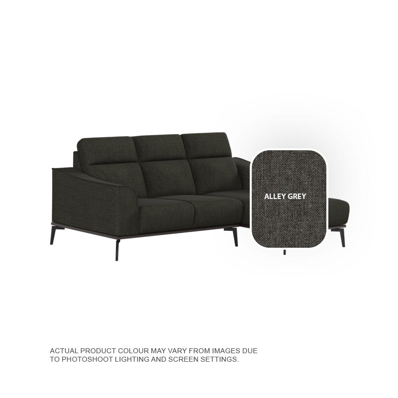 Gianna Fabric 2 Seater With Chaise Sofa