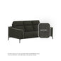 Gianna Fabric 3 Seater Sofa