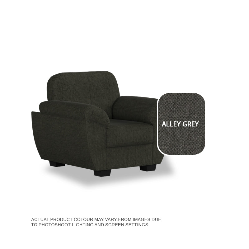 Ember Fabric 1 Seater Sofa