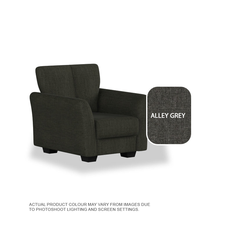 Lois Fabric 1 Seater Sofa