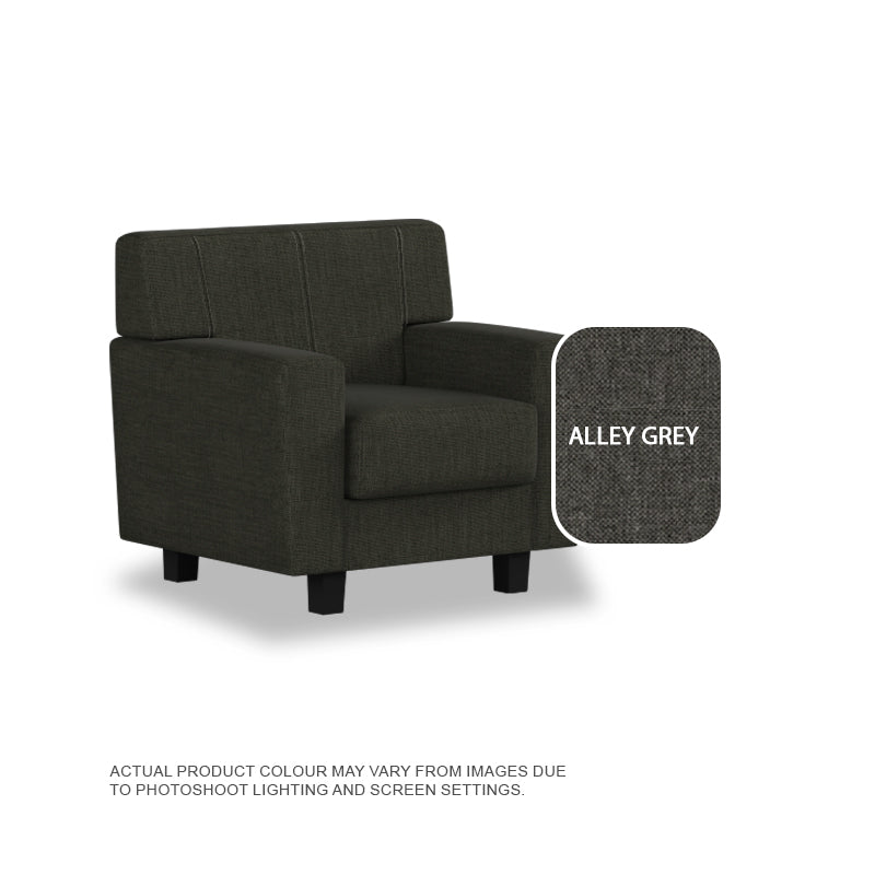Blake Fabric 1 Seater Sofa