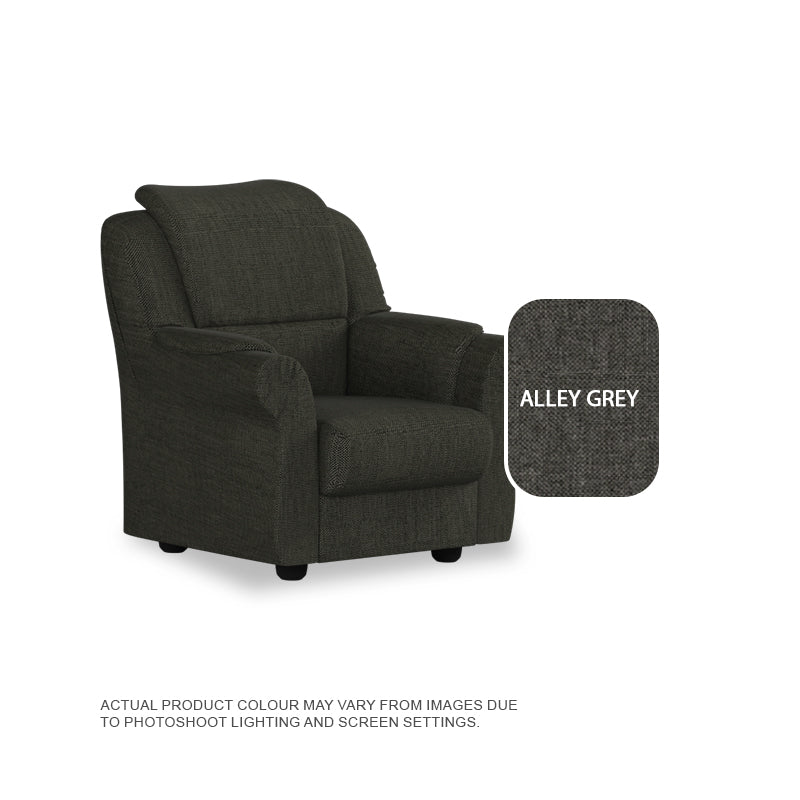 Hannah Fabric 1 Seater Sofa