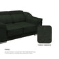 Lyla Fabric 1 Seater Sofa